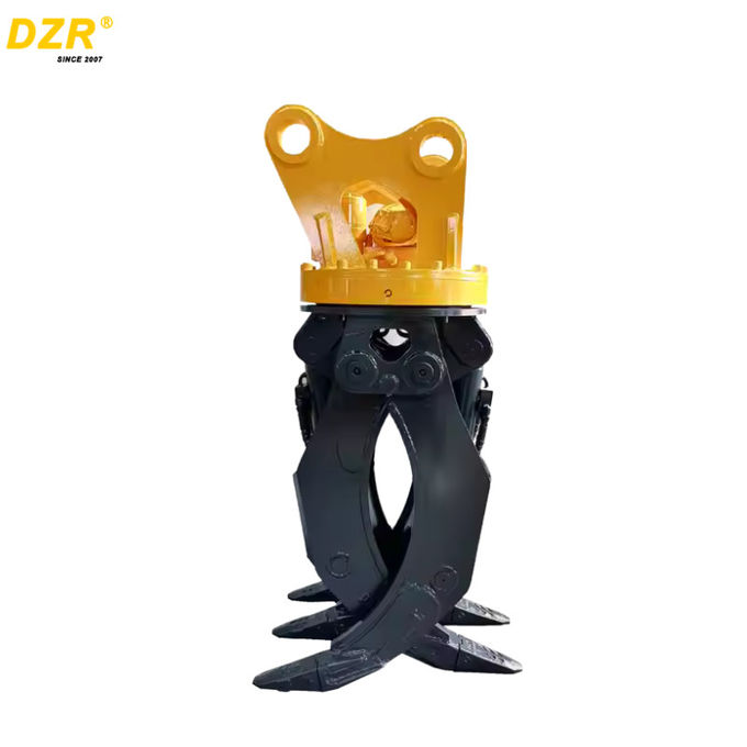 360° Rotating Hydraulic Wood Grapple front view